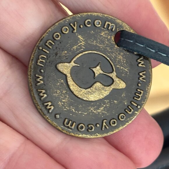 NWOT Minooy Athena crossbody bag in dark green - Picture 7 of 8